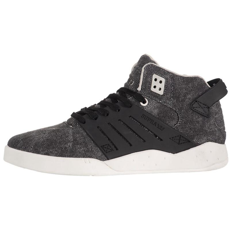 Buty Supra SKYTOP III - Buty Skate Męskie - Szare Czarne (VXLU-38064)